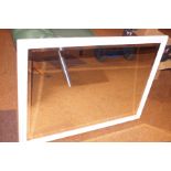 Large framed bevelled mirror