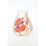 Moorcroft harvest poppy vase Height 9 cm