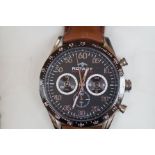 Rotary chronograph wristwatch as new
