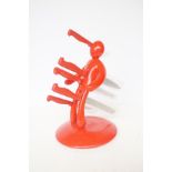 Unusual plastic knife holder