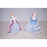 Royal Doulton pretty ladies HN4999 & HN4782 Hannah