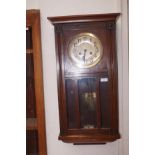 Early 20th century wall clock with unusual heart s