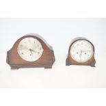 2 Oak mantle clocks