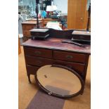 Mirrored dressing table, mirror A/F