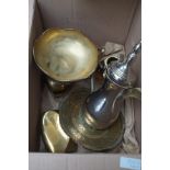 Box of brass ware