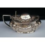 Sterling silver mustard pot Henry Mathews Birmingh