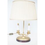 Twin bulb table lamp