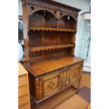 Very good quality welsh style dresser in tiger oak