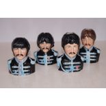 Set of Beatles toby jugs limited edition Height 14