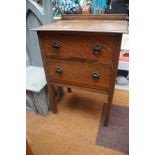 Oak 2 drawer chest