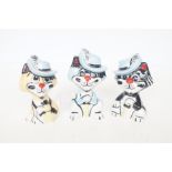 Lorna Bailey 3 Musketeer cats