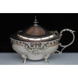 Sterling silver mustard pot c1896 fully hallmarked