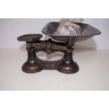 Set of early 20th century scales & weights