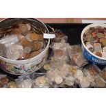 Large collection of British & world coins Approx 9