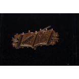 9ct Gold Mizpah brooch