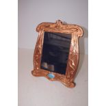 Art Nouveau copper & enamel photo frame Height 33