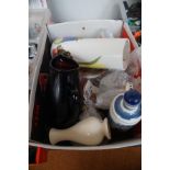 Unsorted box of ceramics