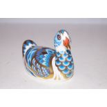 Royal crown derby duck silver stopper Length 12 cm