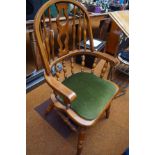 Solid wood arm chair