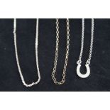 3 Silver chains