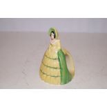 Rare Carlton ware figure of a lady Height 9 cm