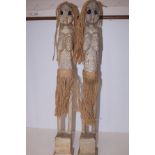 Pair of large African figures Height 76 cm