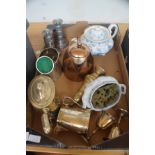 Box of metal ware & others