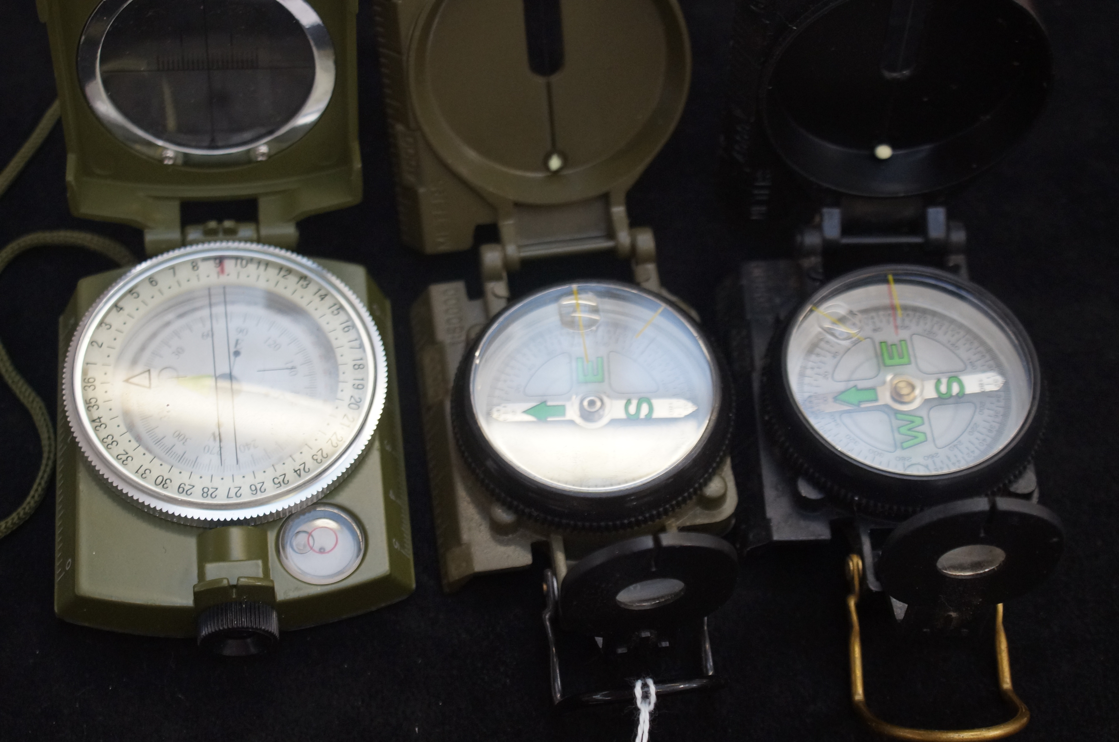 3 Military style compasses