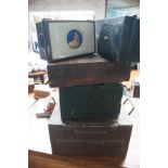 Collection of ammunition boxes & deed boxes