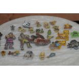 Collection of vintage pin badges