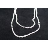 Large silver chain Length 28 inches