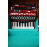Stella cased piano accordion
