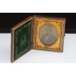 Victorian cased portrait of a Elderly gentleman