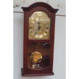 Tempus wall clock with key & pendulum