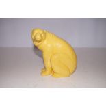 Minton solar yellow polar bear Height 14 cm