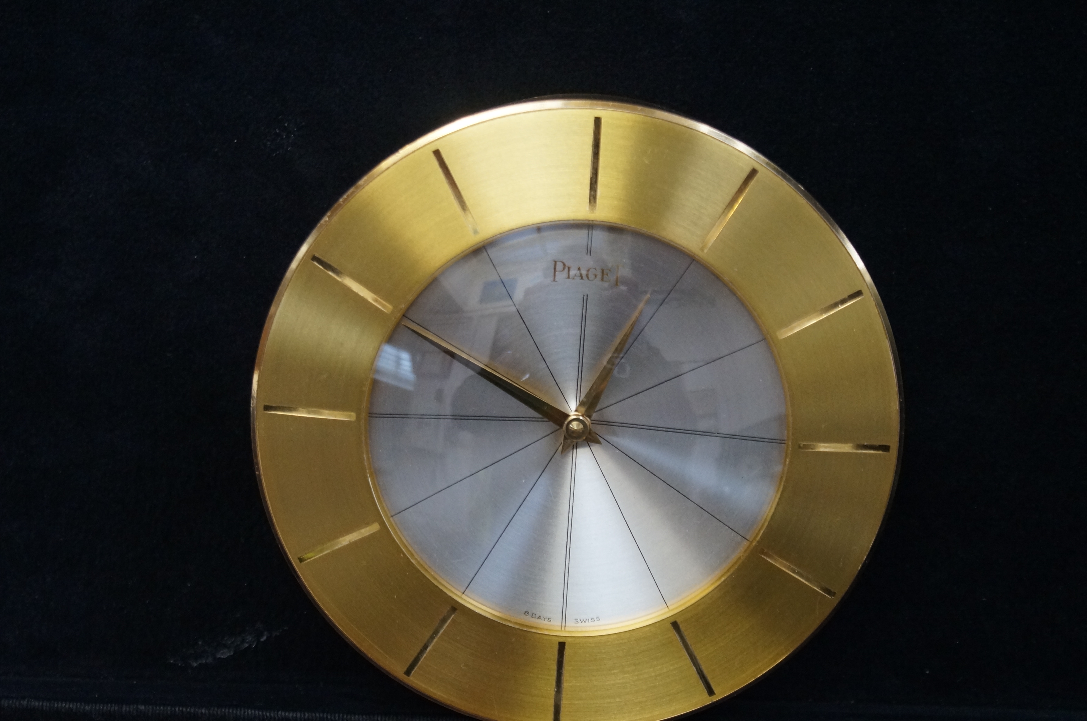 Piaget retro travel clock, 8 day Swiss movement, c - Image 3 of 4