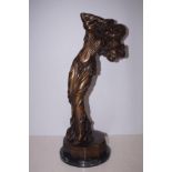 Large bronze lady figure Height 52 cm