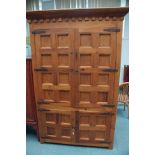 Very large Mexican pine four door cupboard Height