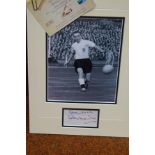 Photograph of Stanley Matthews, with separate auto