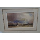 Framed watercolour by John Wilson Carmichael 1799-