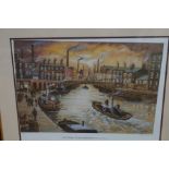 Framed and signed print by Bernard Mc Mullen title