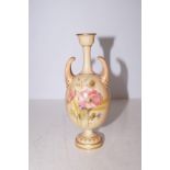 Royal Worcester 2129 pattern twin handled vase