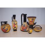 Collection of Greek pottery