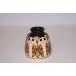 Moorcroft Tengu owl vase Height 9 cm