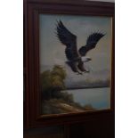 Original oil on canvas of a eagle