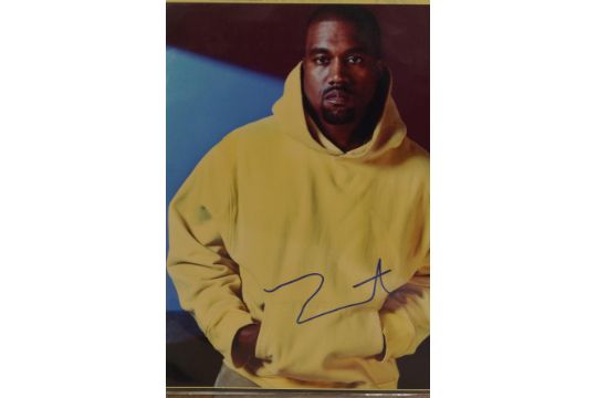 Kanye West signed photo with coa