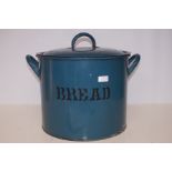 Large oversized enamel bread bin