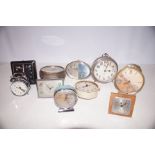 Large collection of travel clocks all recommended