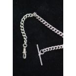 Silver 1/2 Albert watch chain