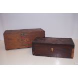 Vintage first aid box together with a Victorian bo